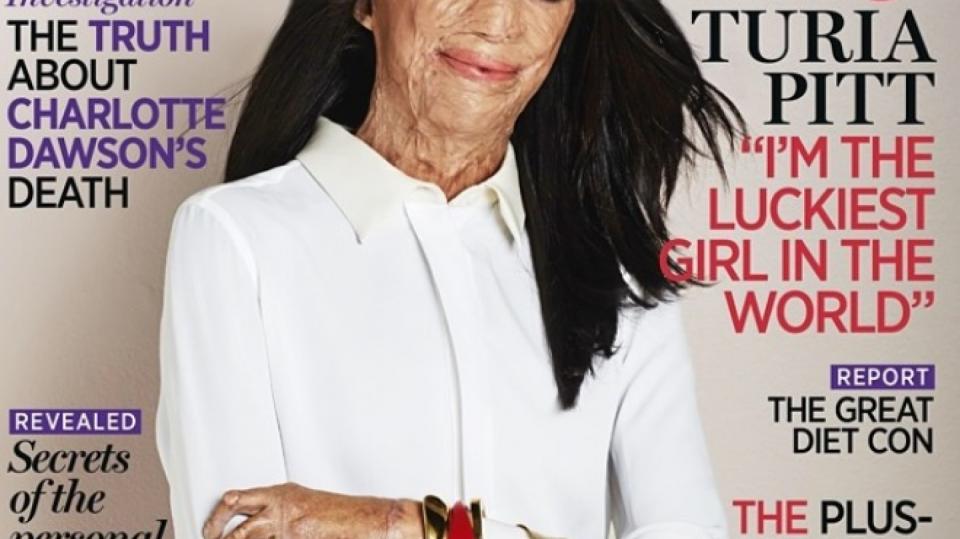 Popálená Turia Pitt se dostala na titulní stranu nejprodávanějšího australského časopisu.